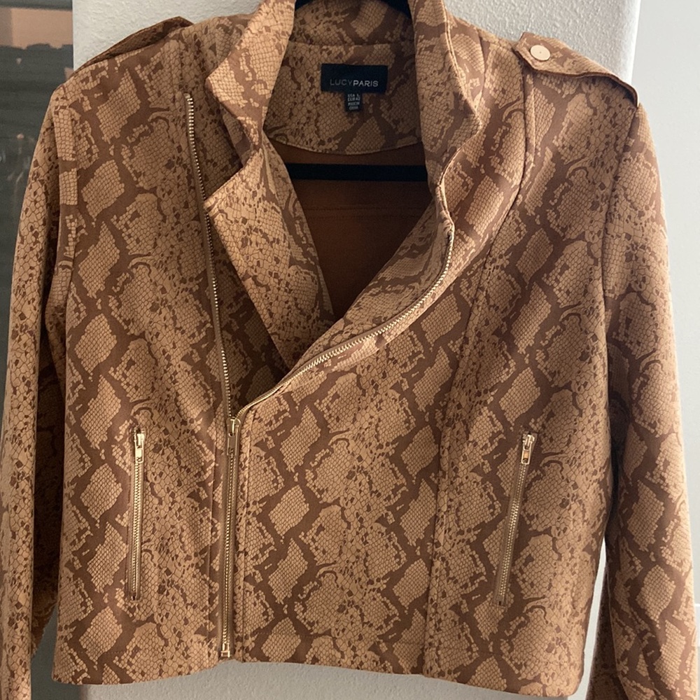 Snake Skin Moto Jacket